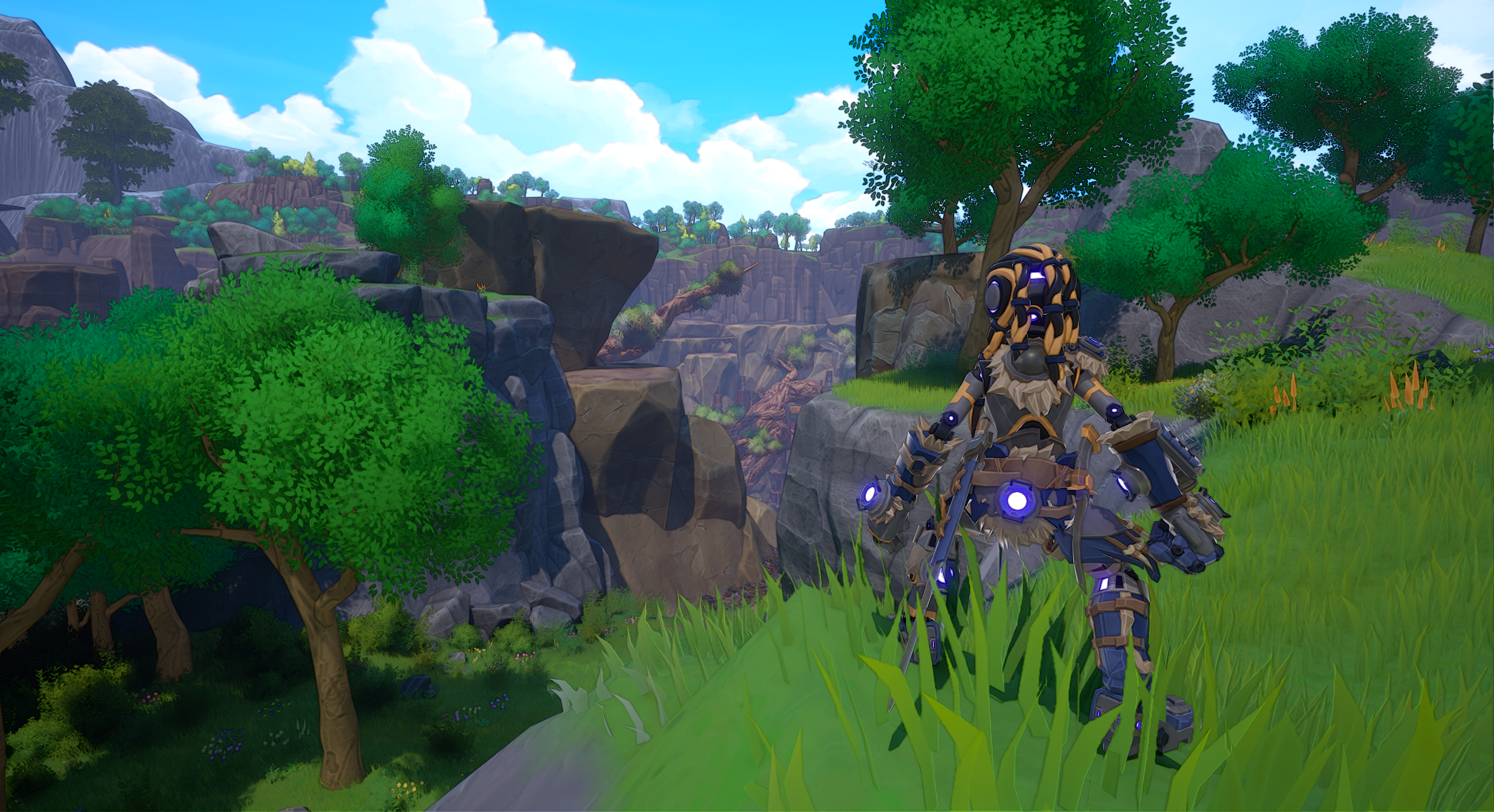 Screenshot of the openworld and main character Kate of Infinity Mask