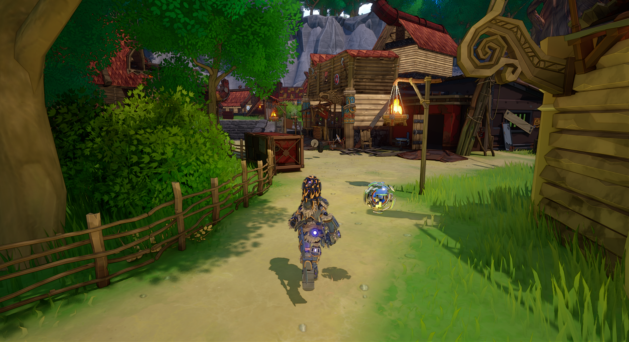 Screenshot of the openworld and main character Kate of Infinity Mask