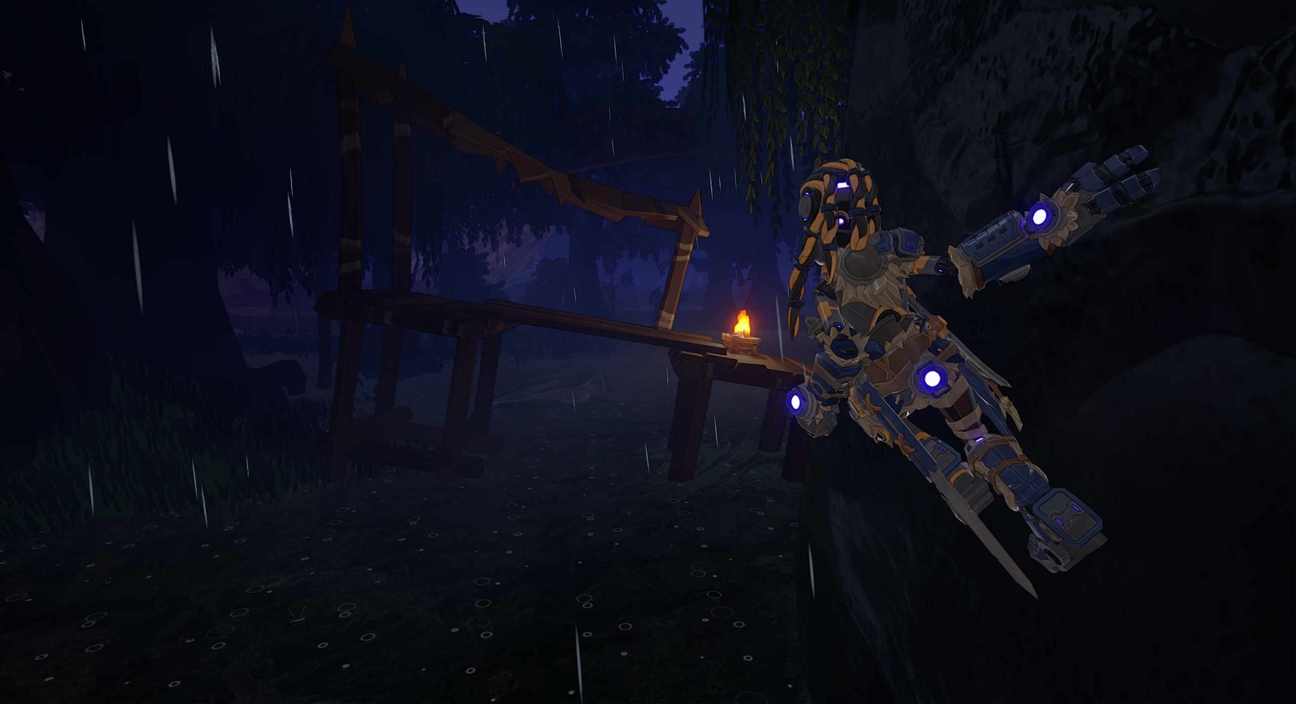 Screenshot of the openworld and main character Kate of Infinity Mask